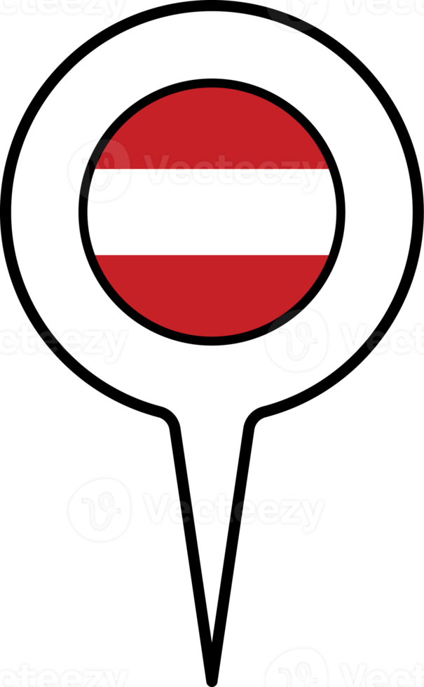 Austria flag Map pointer icon. png