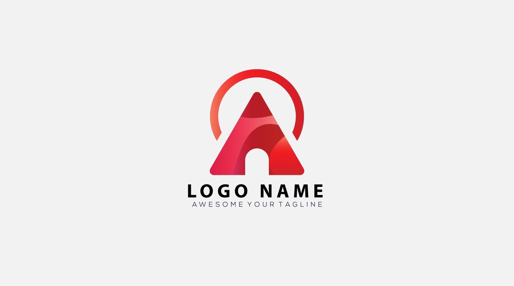 creative logo vector design, triangle logo