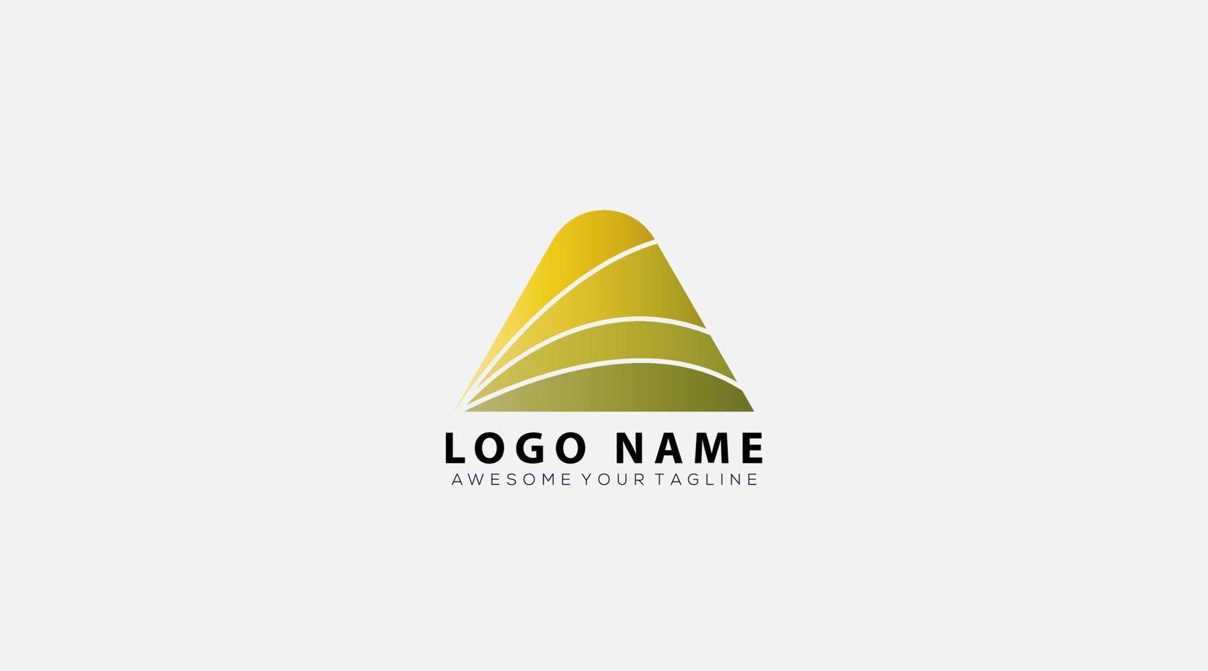 creative logo vector design, triangle logo