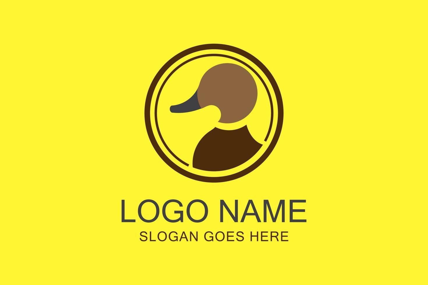DUCK HEAD LOGO, Vector illustration concepts for social media banners and post, business presentation and report templates, marketing material, print design.