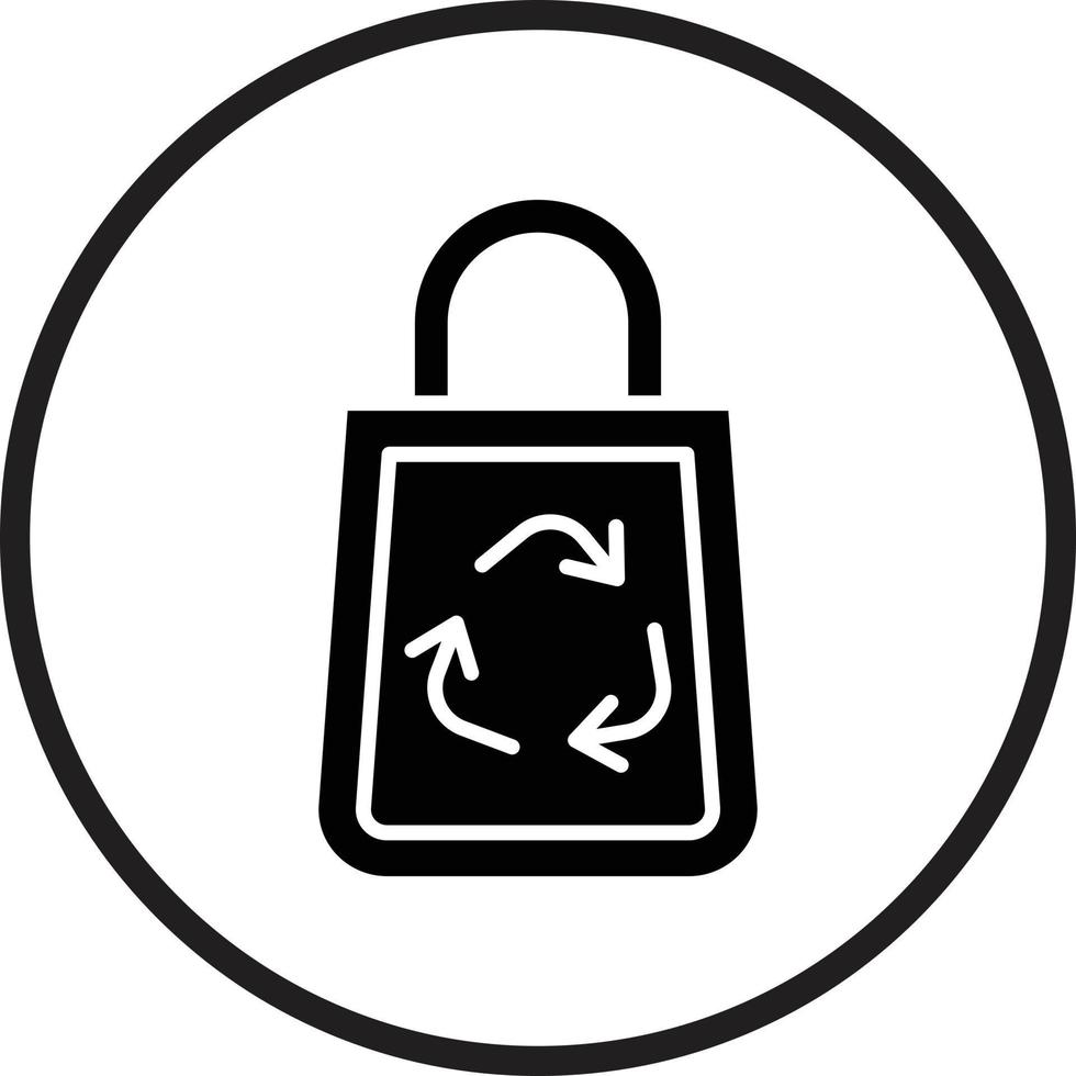 Recycle Bag Vector Icon Design