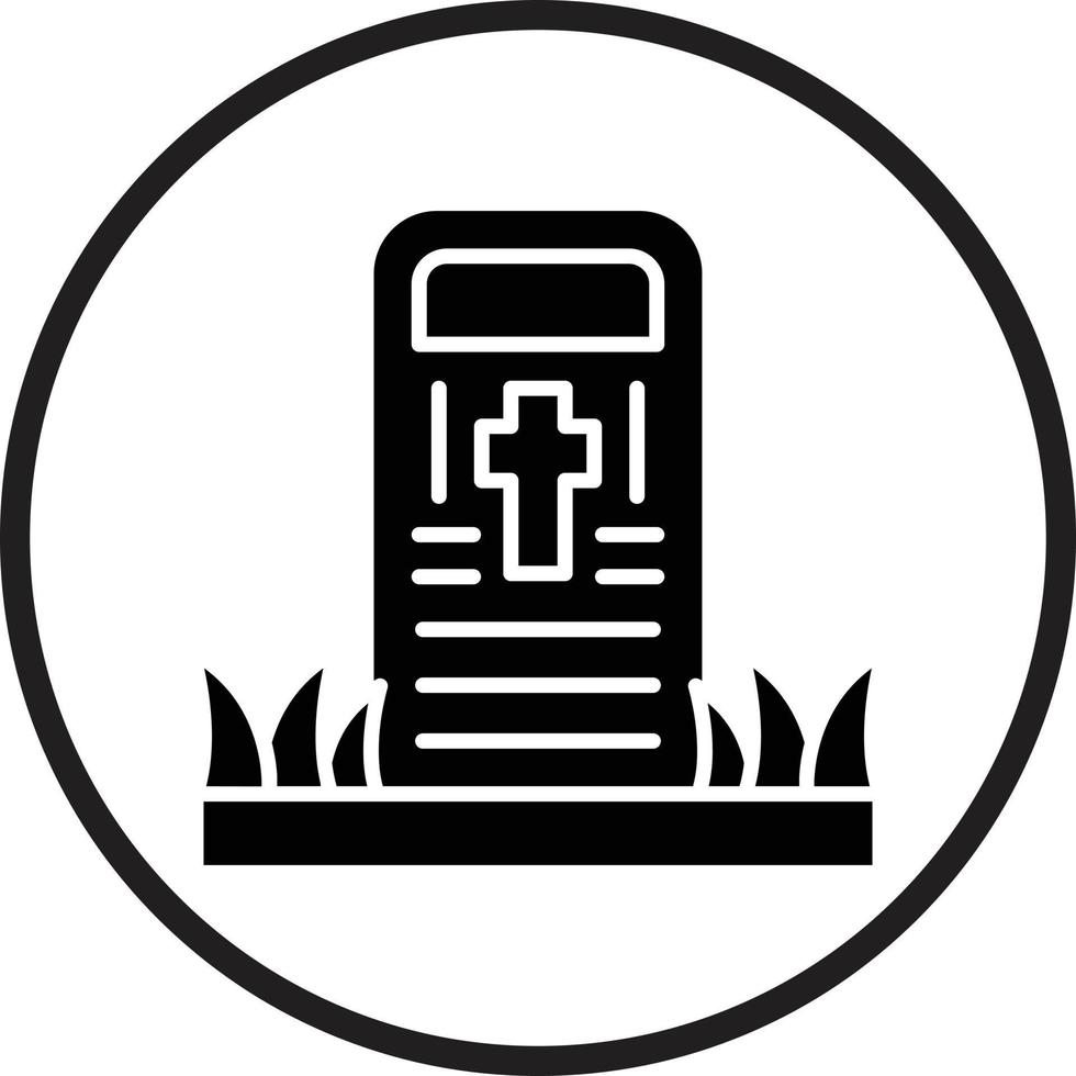 Cemetery Vector Icon Design