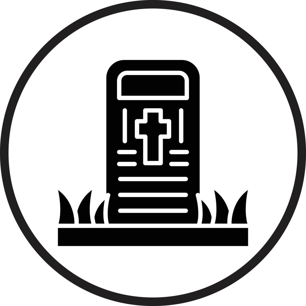 Cemetery Vector Icon Design