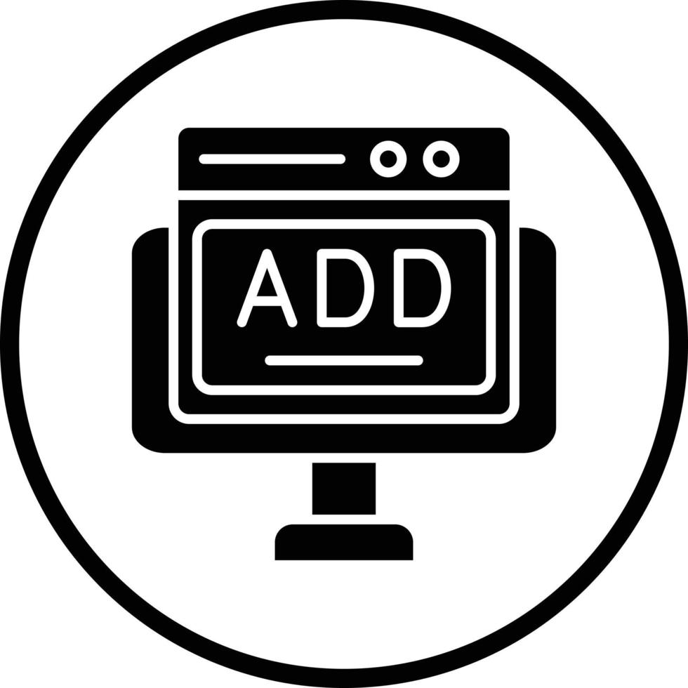 Online Ads Vector Icon Design