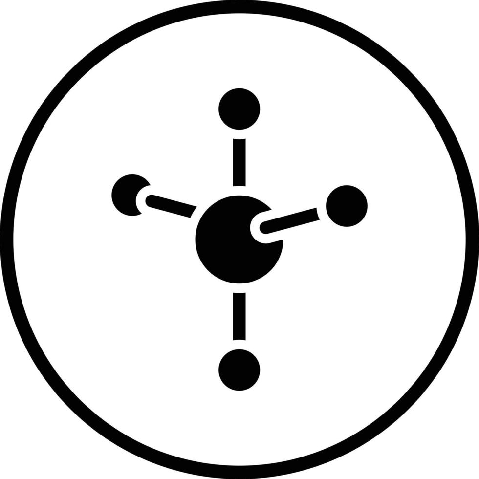 molécula vector icono diseño