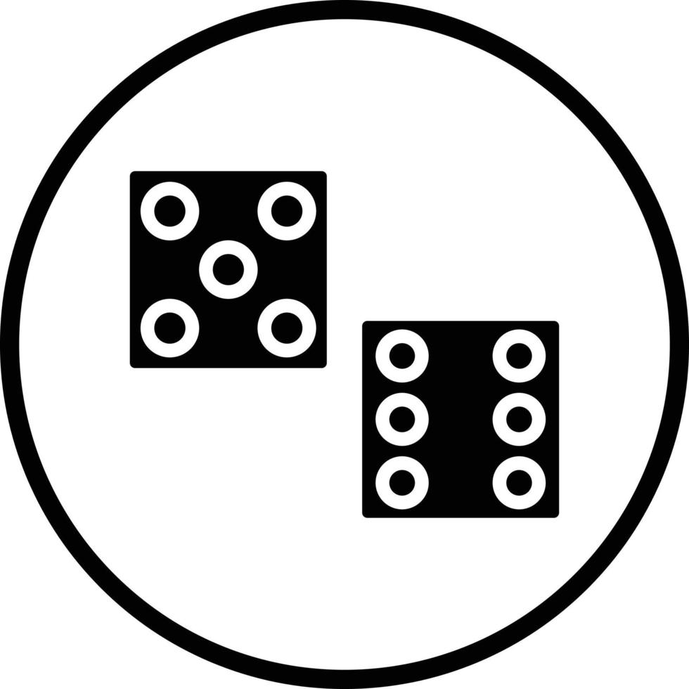 Dices Vector Icon Design