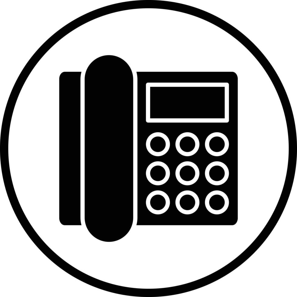 Landline Vector Icon Design