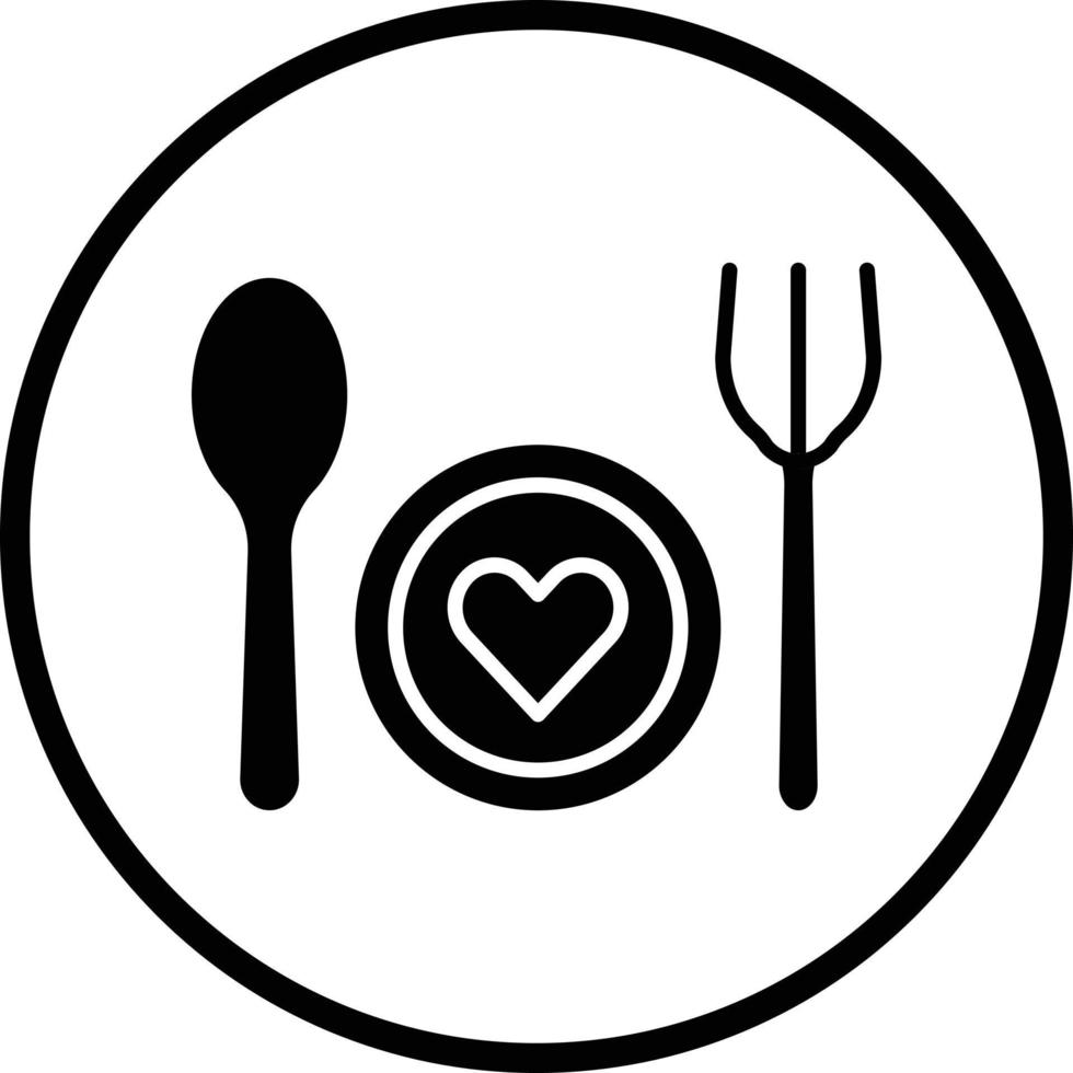 Wedding Dinner Vector Icon Design