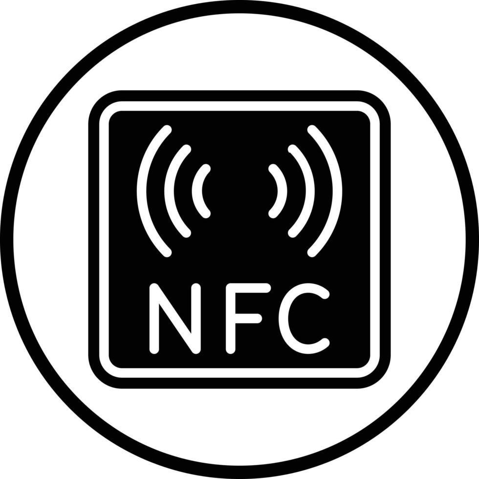 nfc vector icono diseño