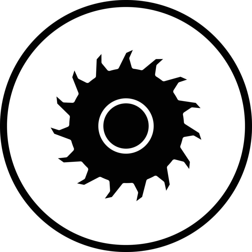 diseño de icono de vector de sierra circular