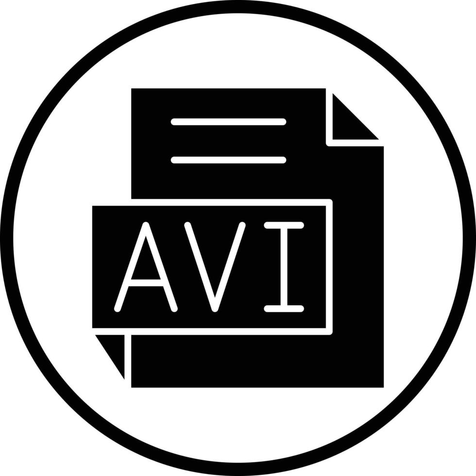 avi vector icono diseño