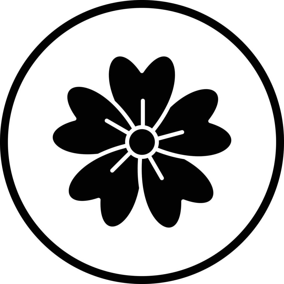 diseño de icono de vector de flor de cerezo