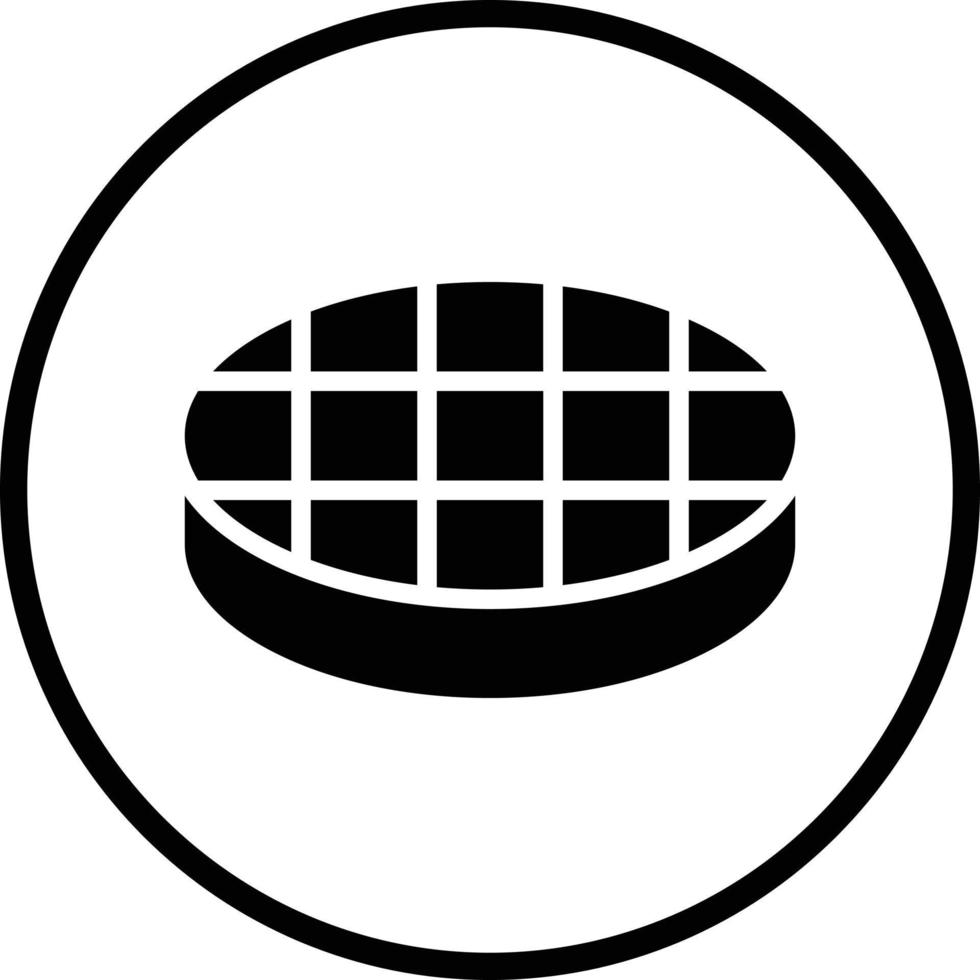 Waffle Vector Icon Design