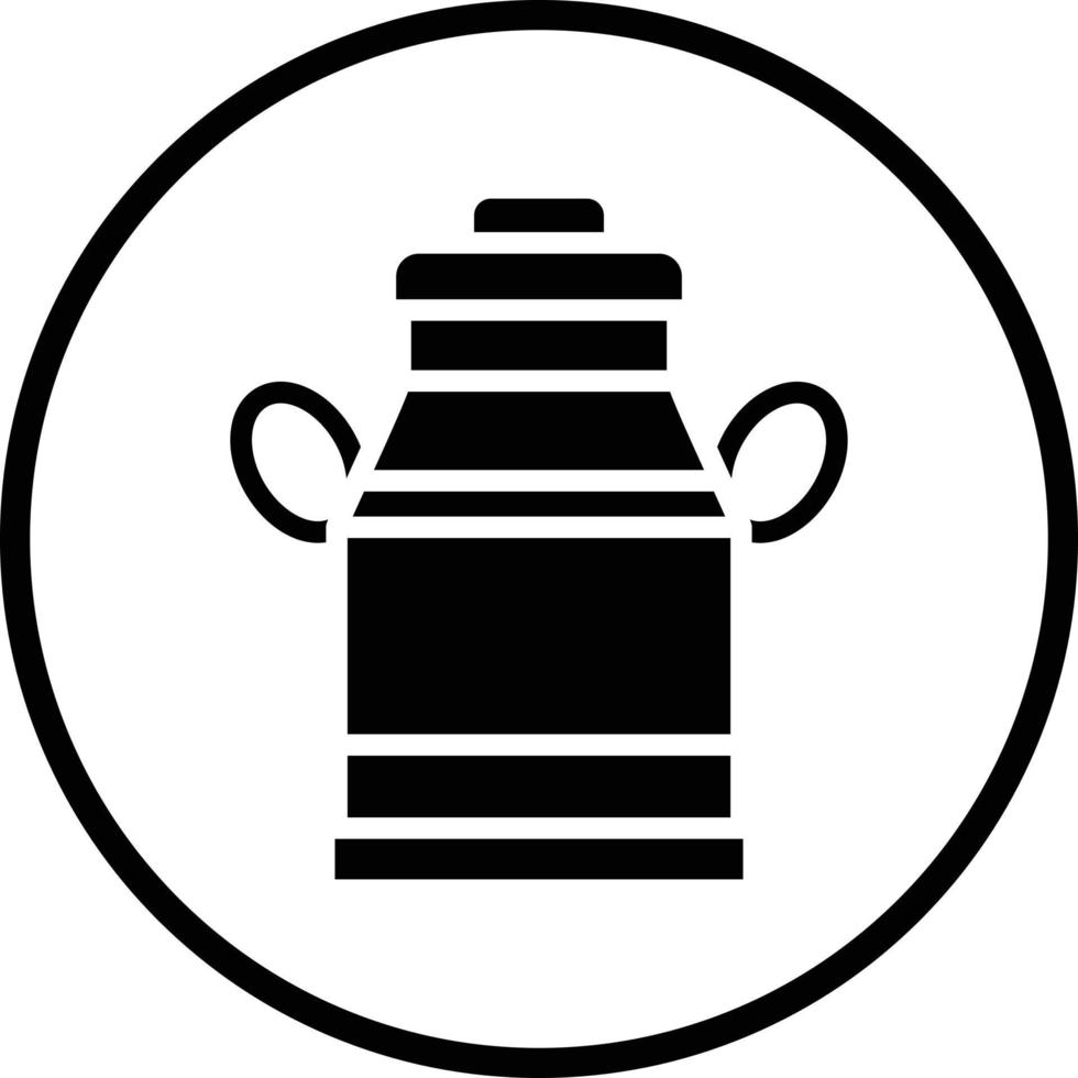 Milk Tank Vector Icon Design