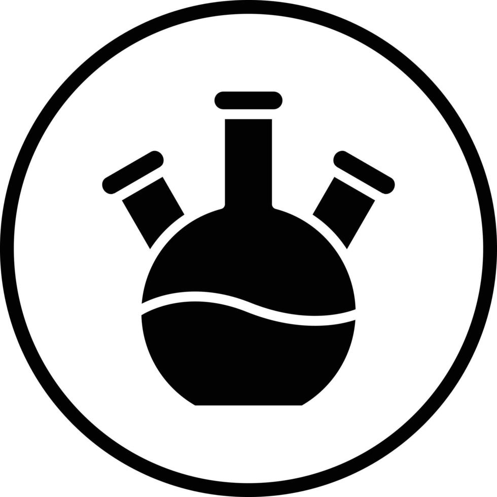 Three Neck Flask Vector Icon Design