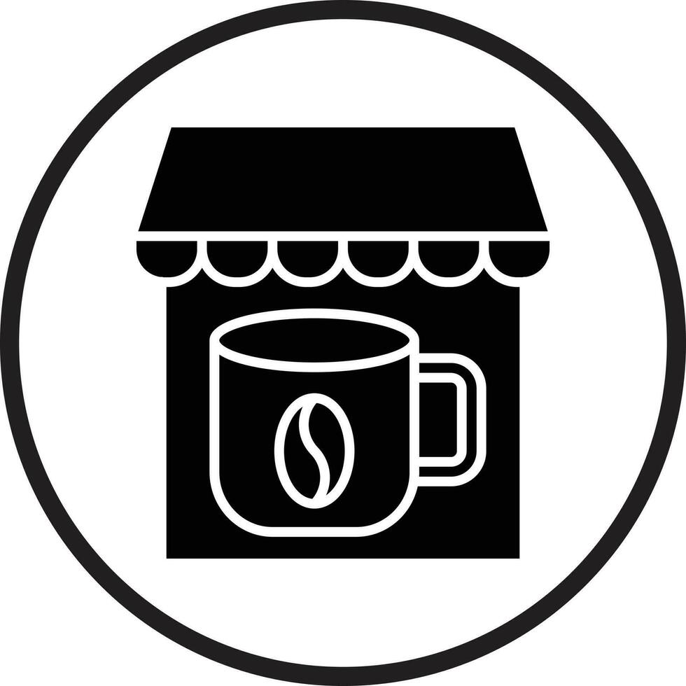 Coffee Shop Vector Icon Design