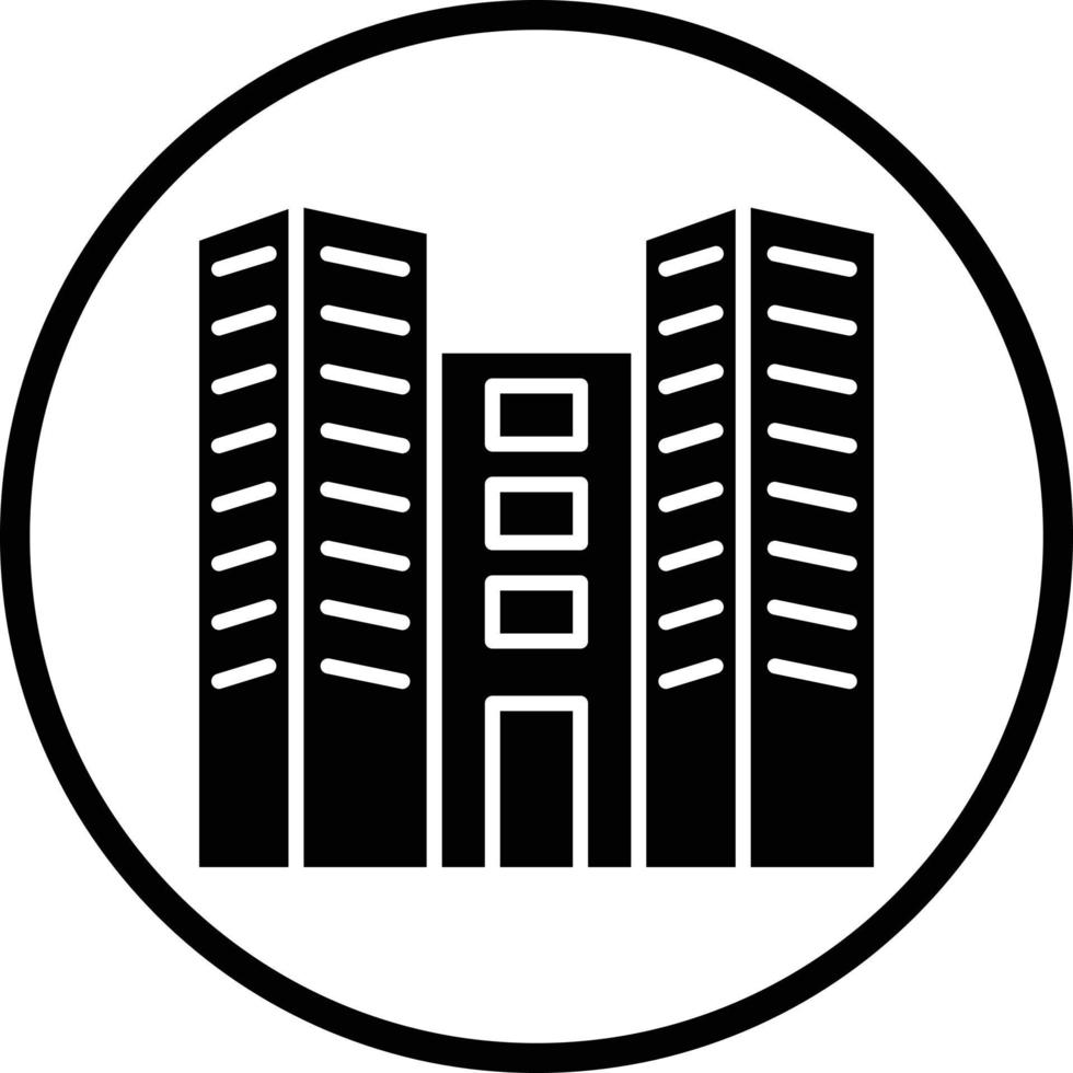 Office Building Vector Icon Design