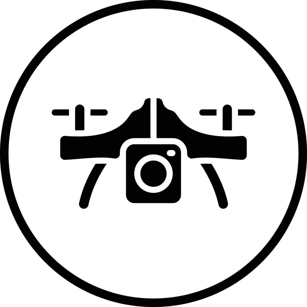 Camera Drone Vector Icon Design