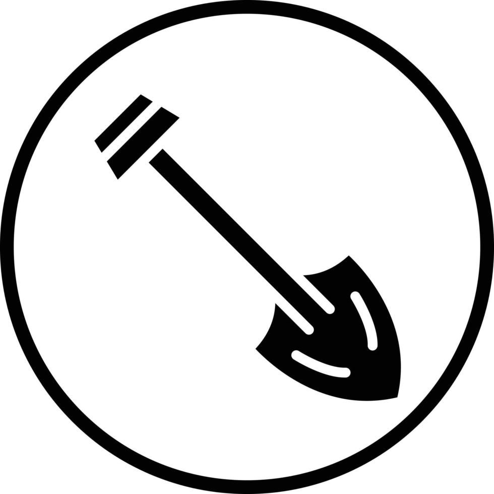 Shovel Vector Icon Design