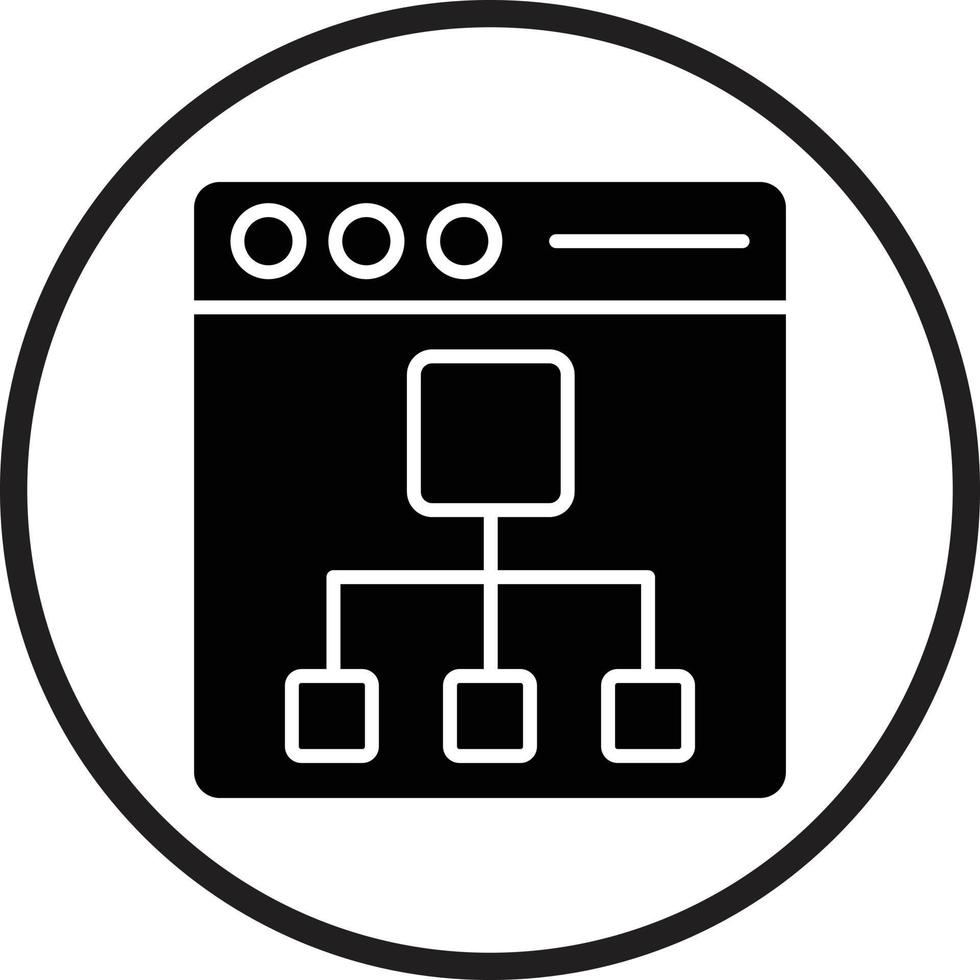 Sitemap Vector Icon Design