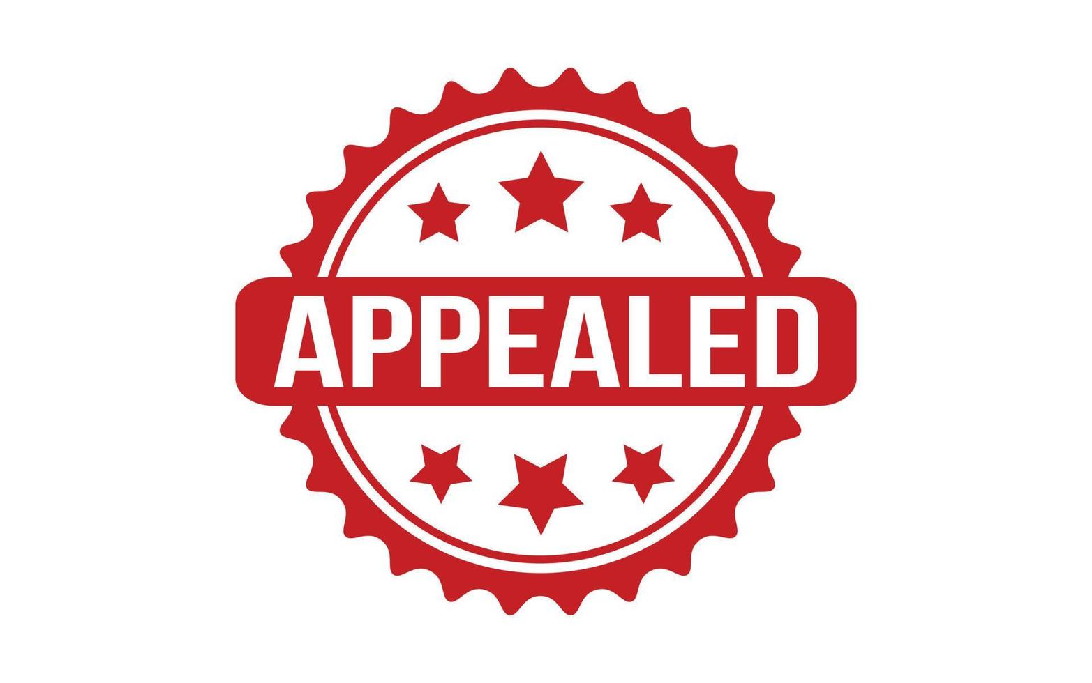 Appealed Rubber Stamp Seal Vector