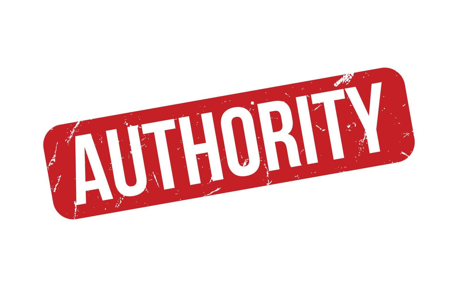 Authority Rubber Stamp Seal Vector