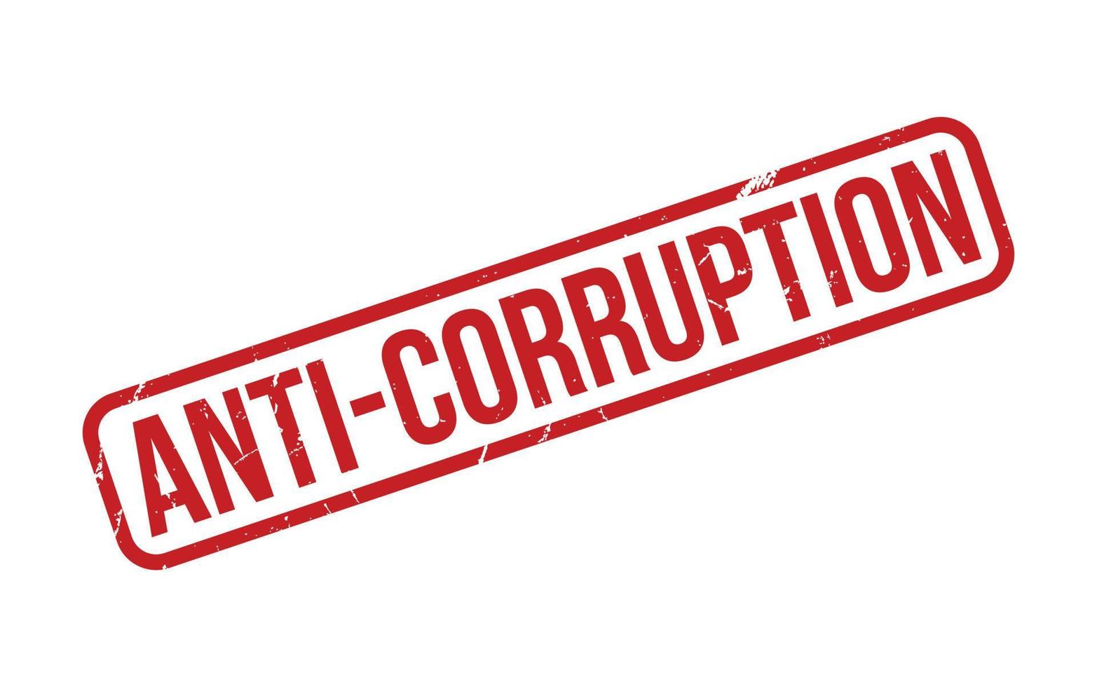 Anti Corruption Rubber Stamp Seal Vector