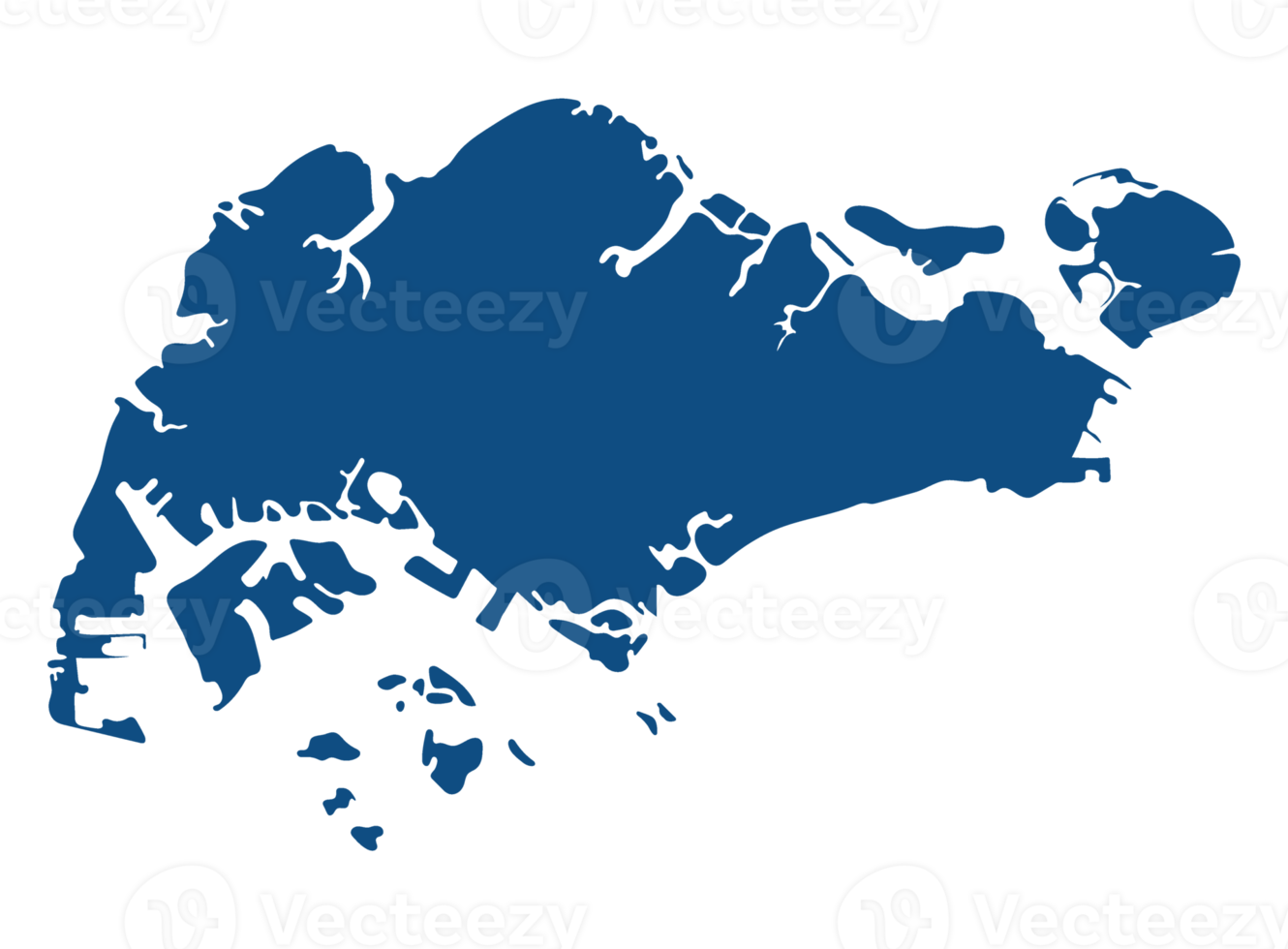Cingapura mapa azul cor transparente fundo png
