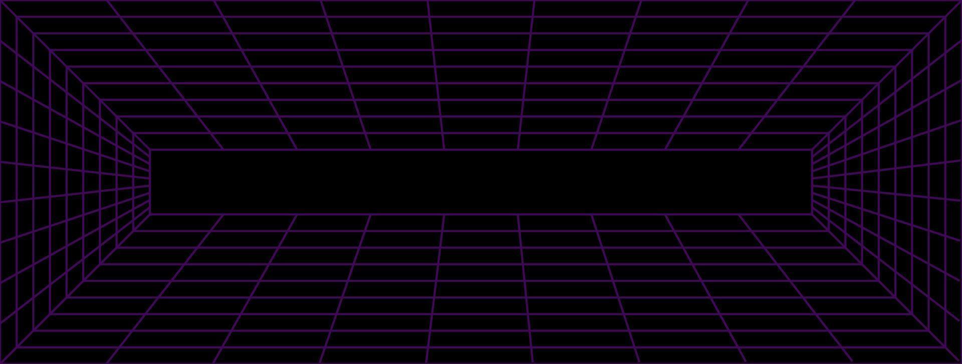 Background wireframe perspective with violet color. vector