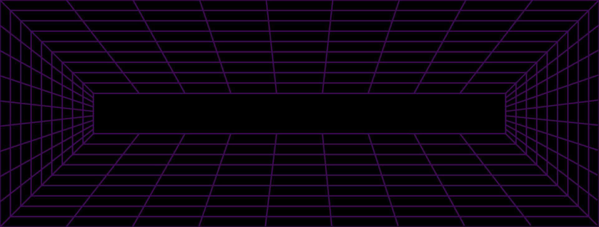 Background wireframe perspective with violet color. vector