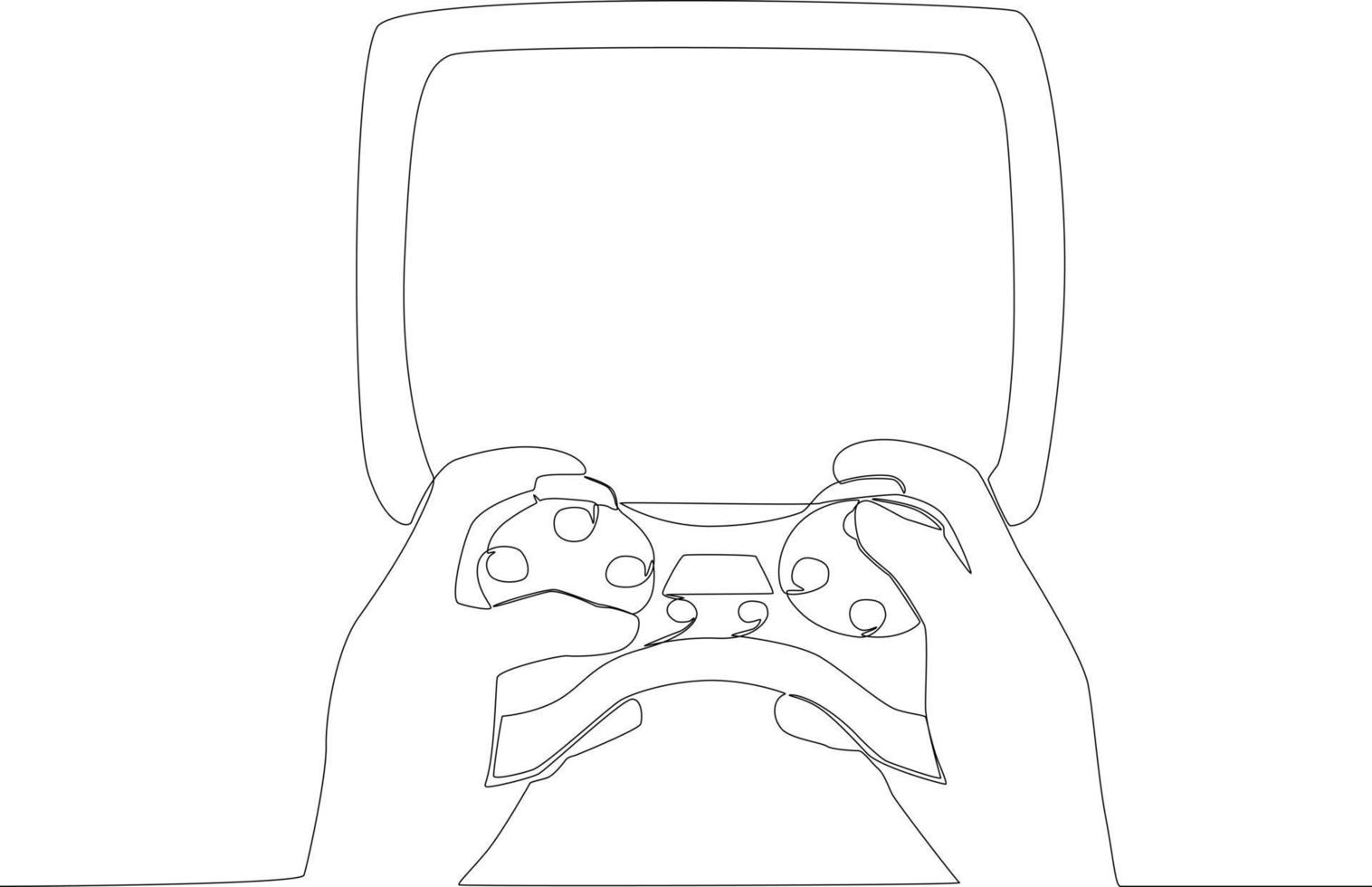 Premium Vector  A young man uses a headset and play station to playing games  online gaming oneline drawing