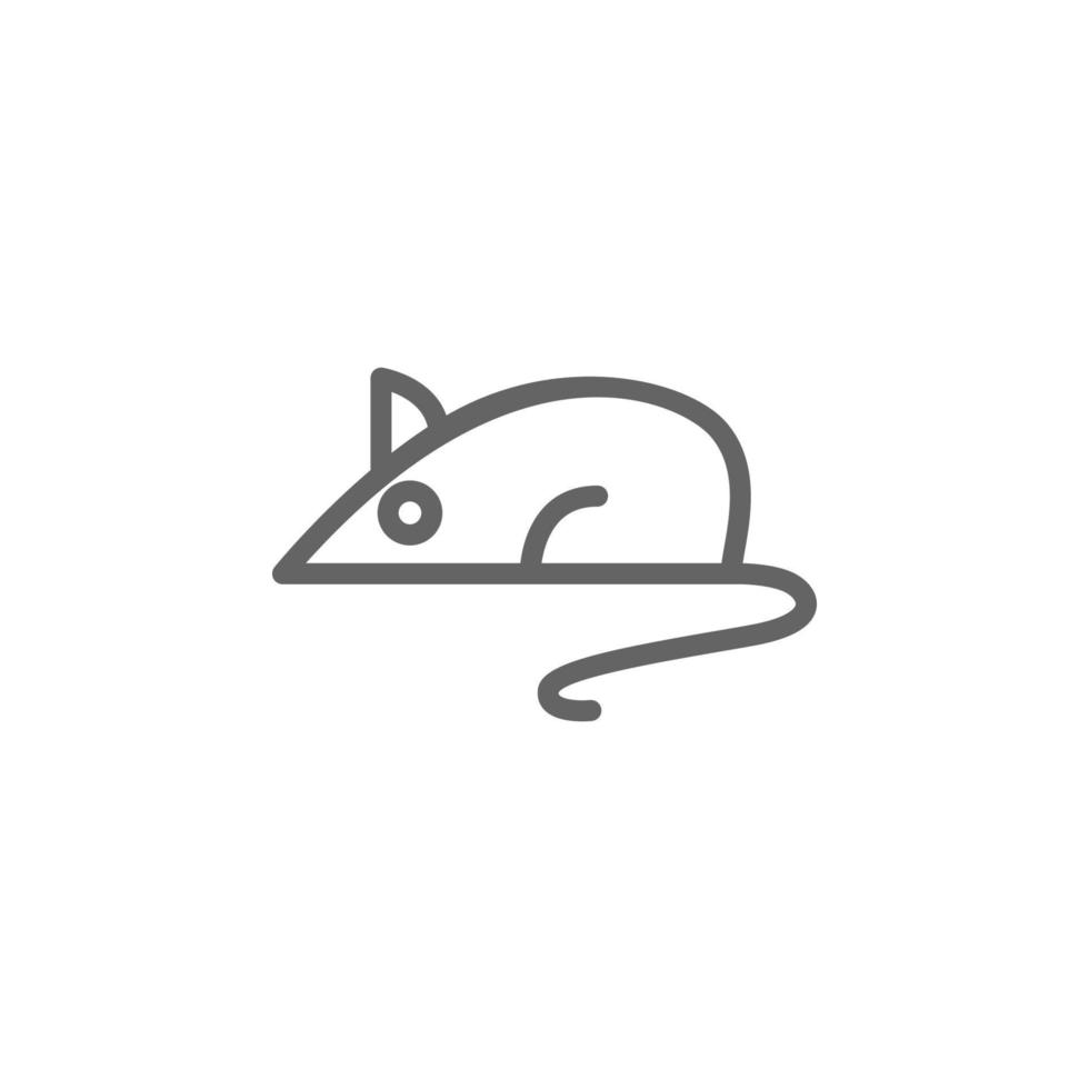 Animal testing, mouse, rat vector icon