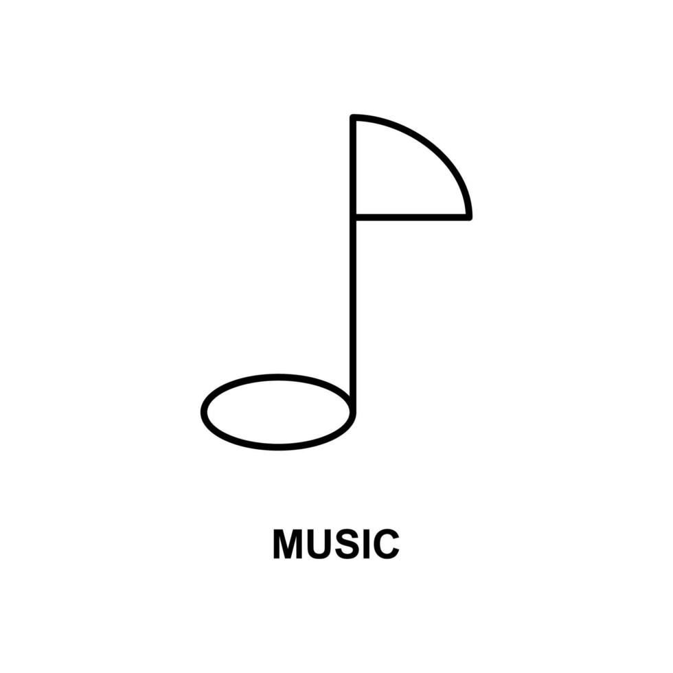 music note vector icon