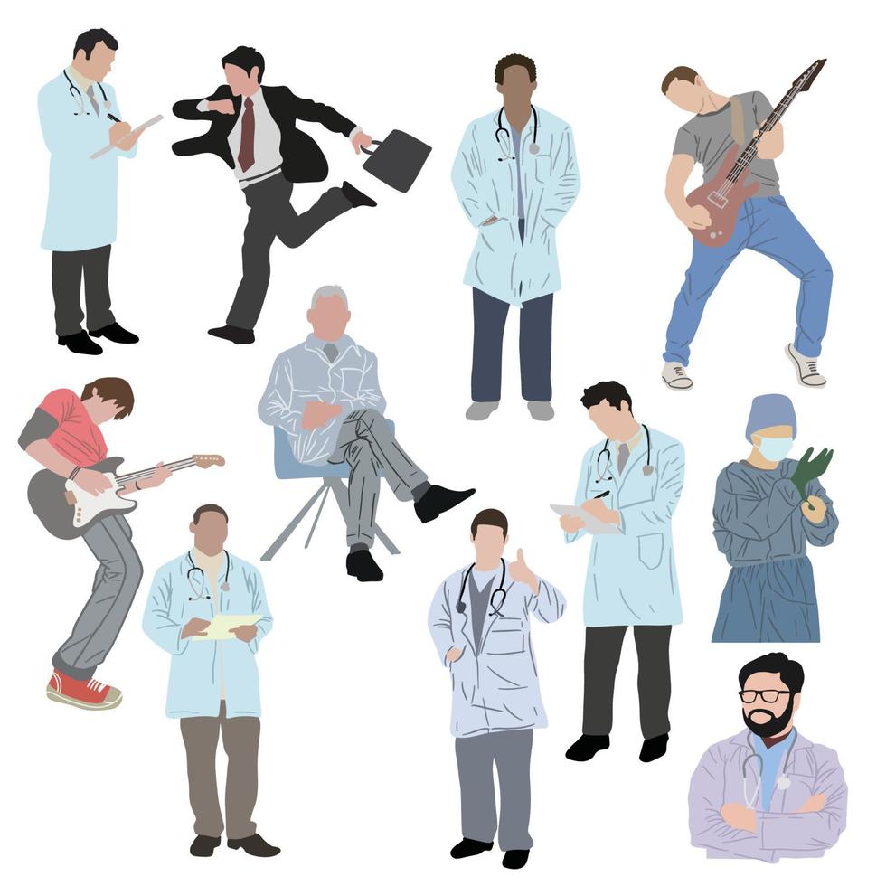 Sets of people activity, good for graphic design resources vector