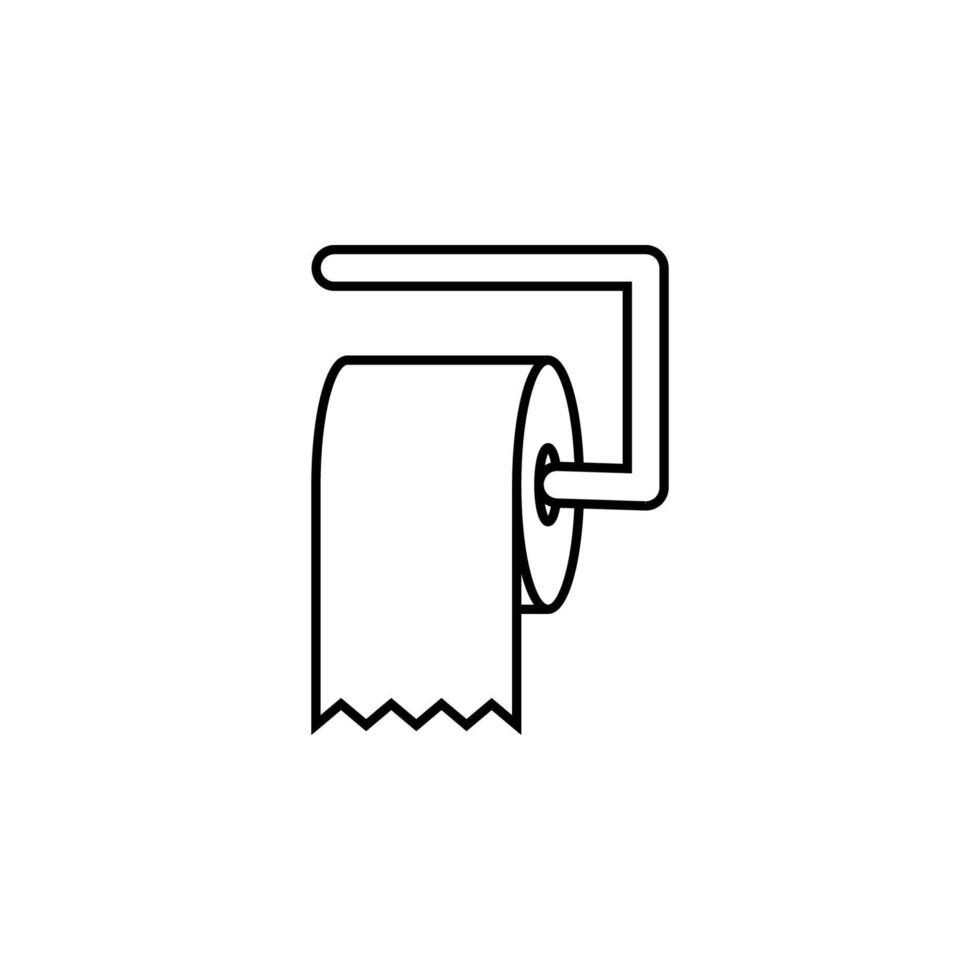 toilet paper vector icon