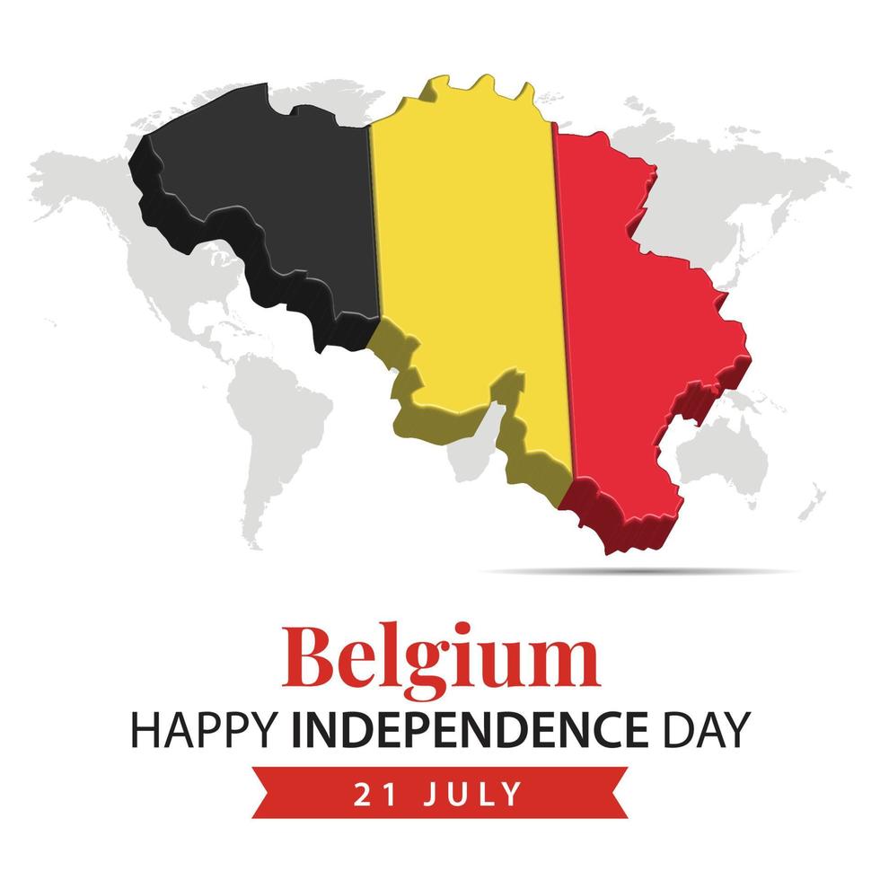 Belgium Independence Day, 3d rendering Belgium Independence Day ...
