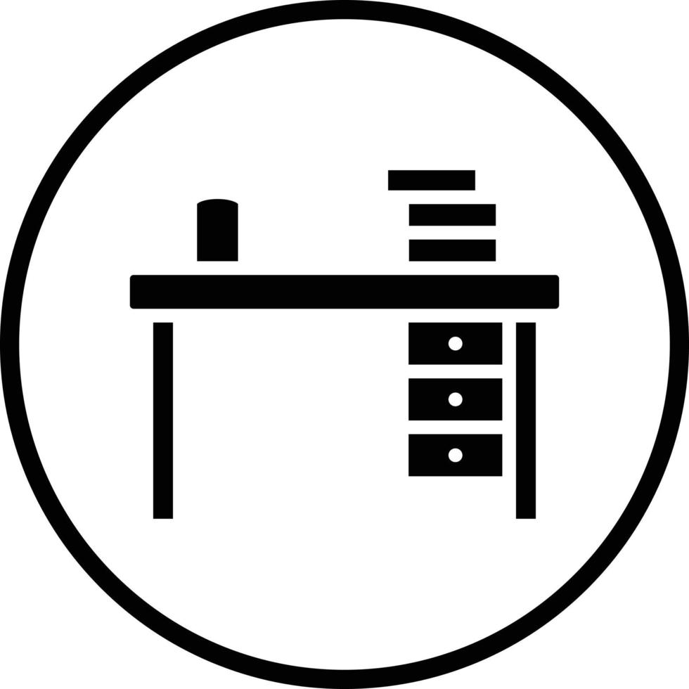 Study Table Vector Icon Design