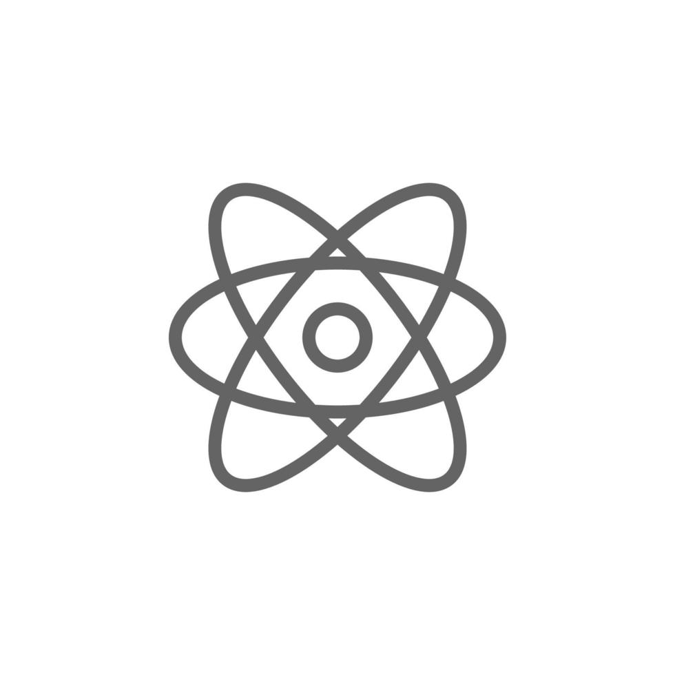 Atom, science vector icon