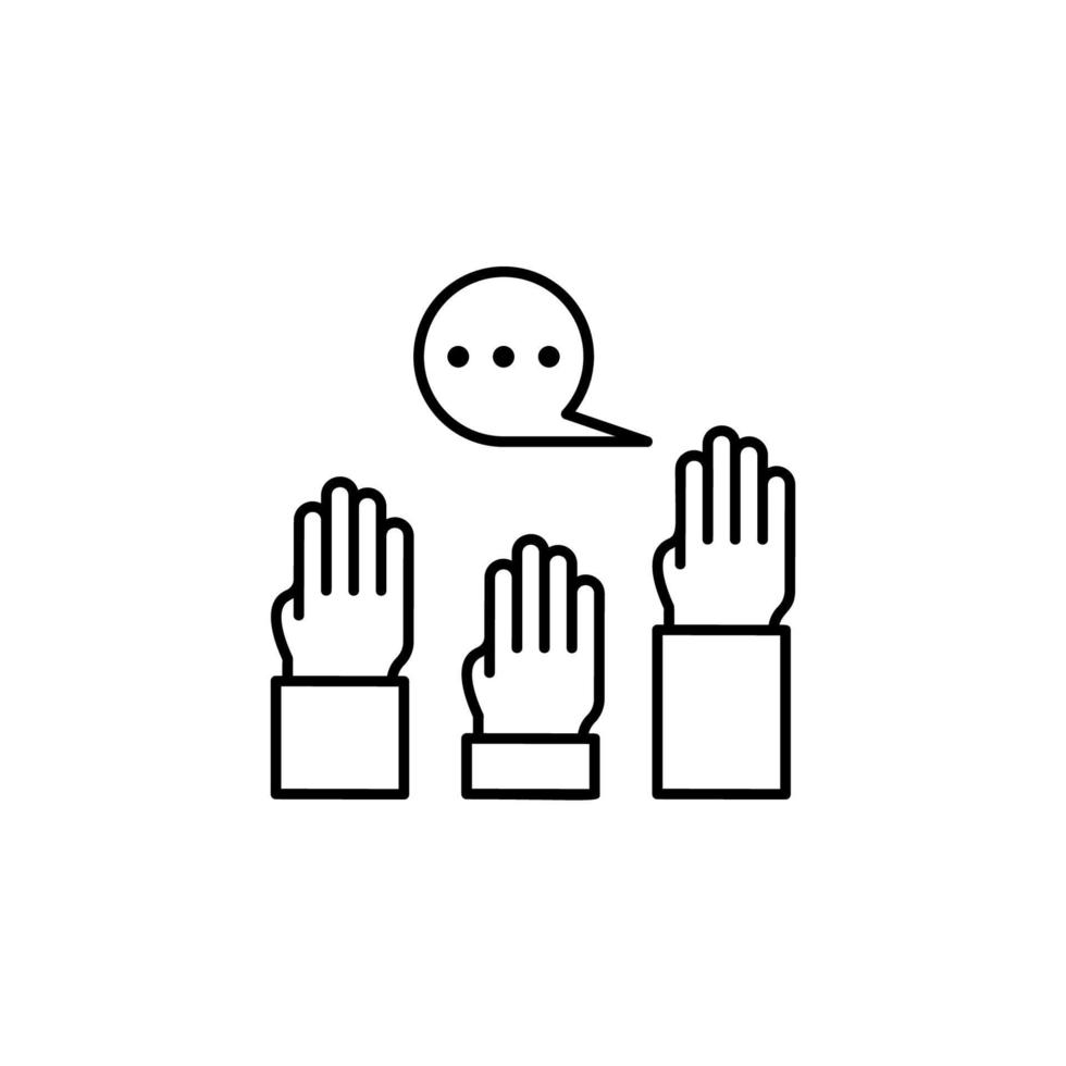 Question, communication vector icon