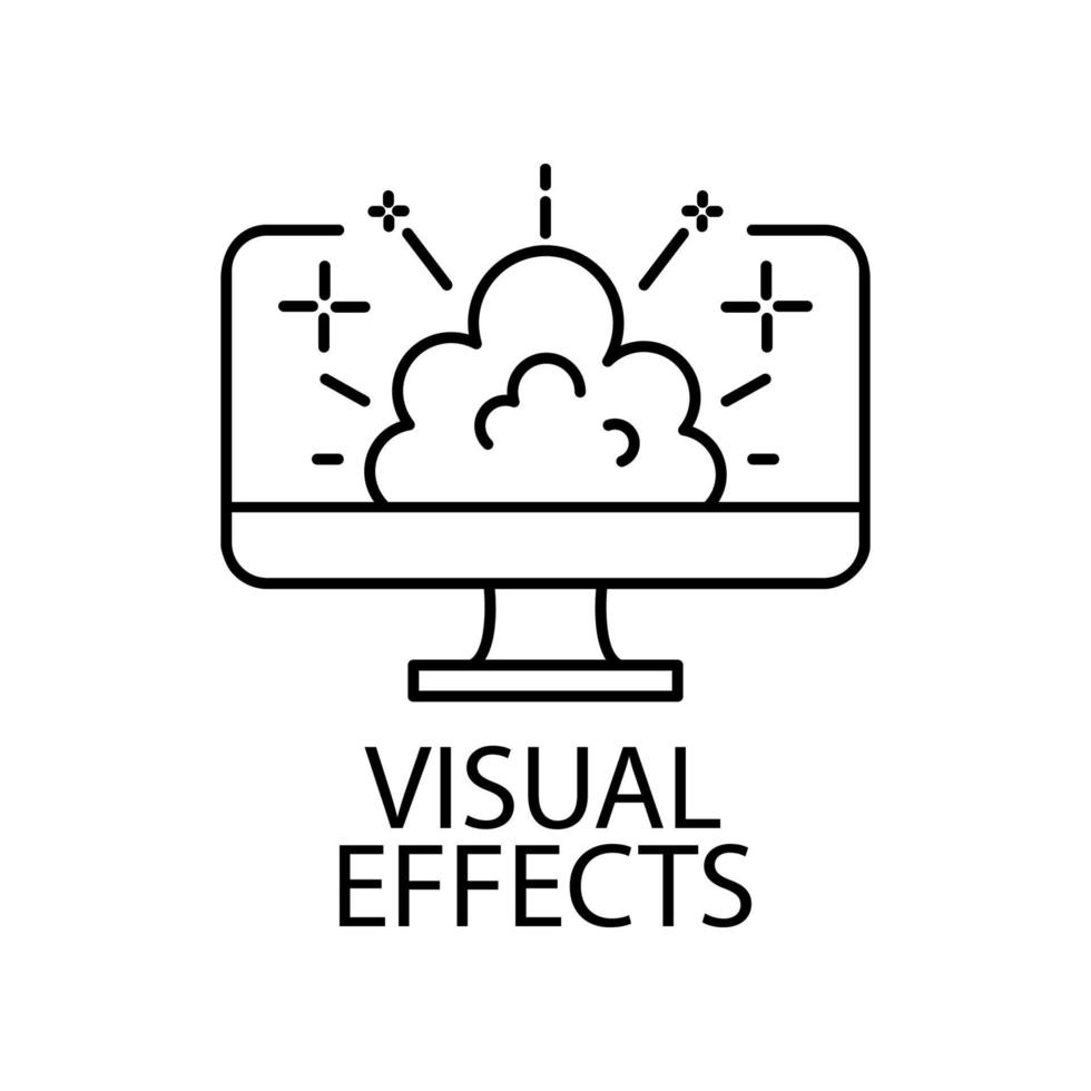 visual game effects vector icon