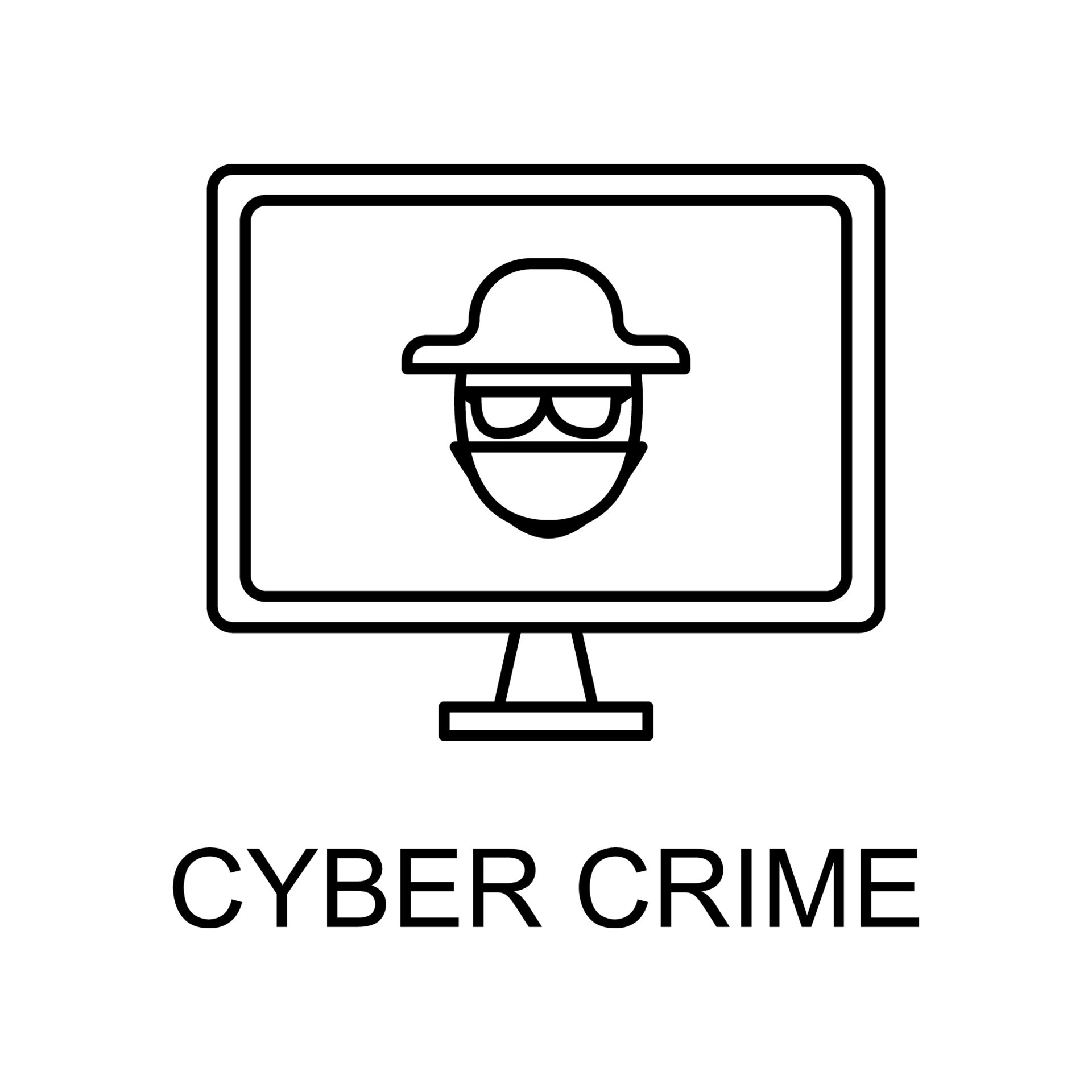 cyber crime vector icon 22798511 Vector Art at Vecteezy