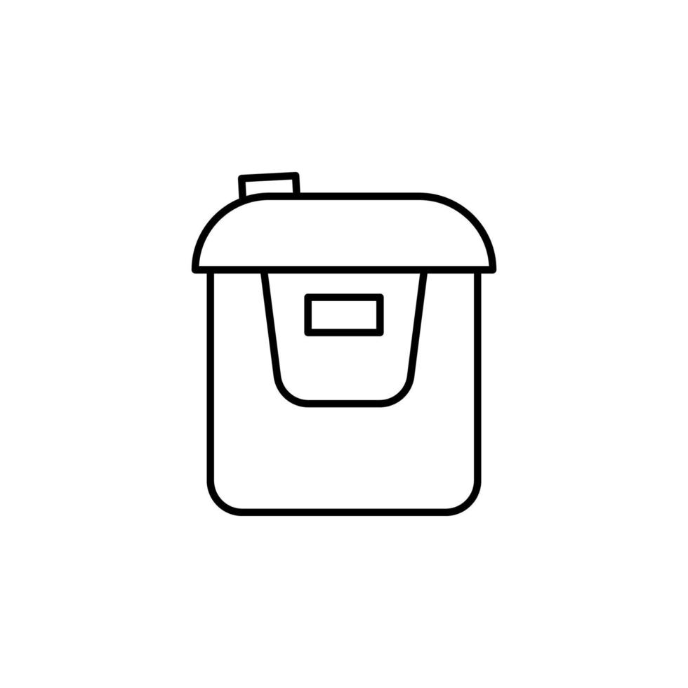 un pan horno vector icono