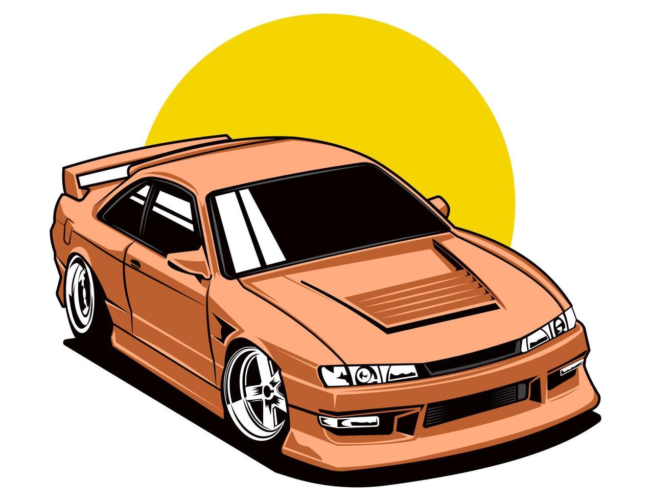 ilustración vector de coche diseño gráfico concepto