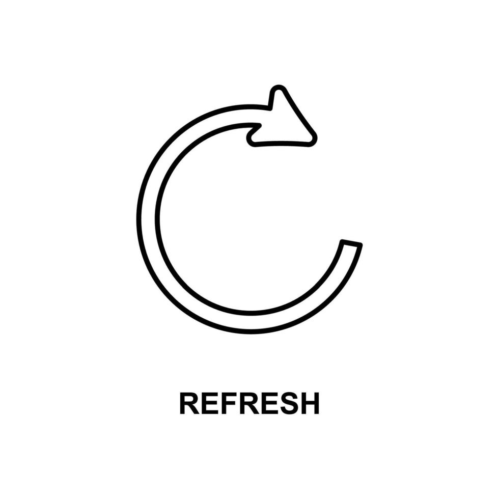 refresh sign vector icon