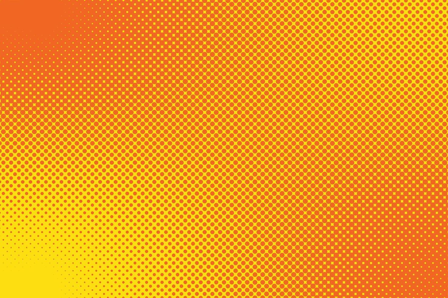 A yellow and orange background with a pattern of squares and dots. vector