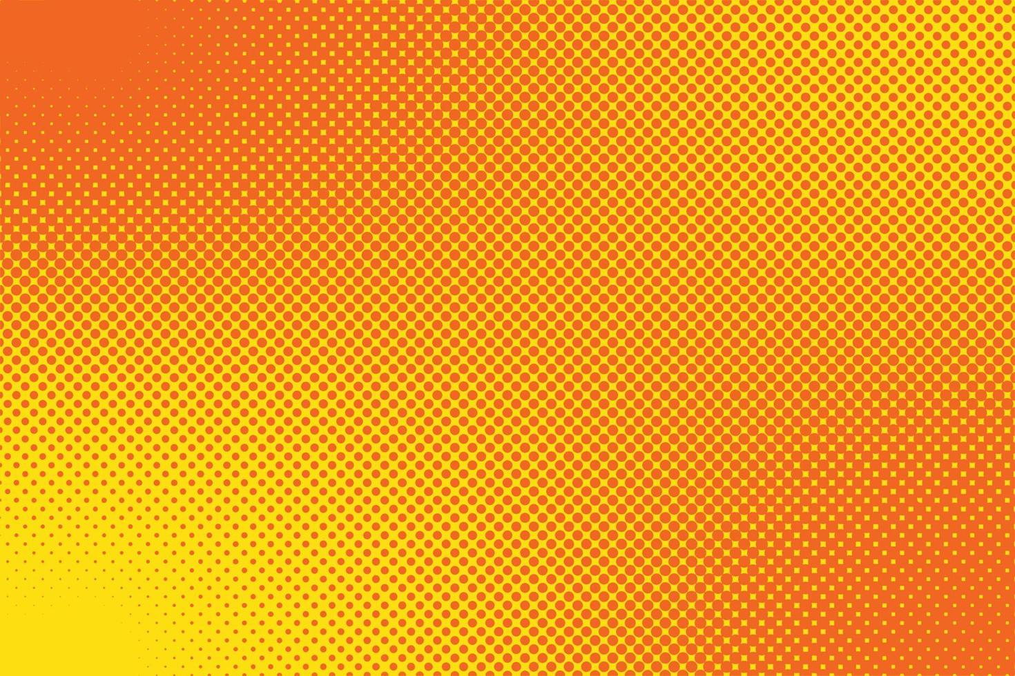 A yellow and orange background with a pattern of squares and dots. vector