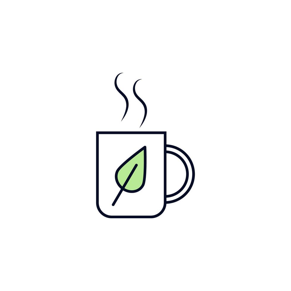 tea leaf vector icon