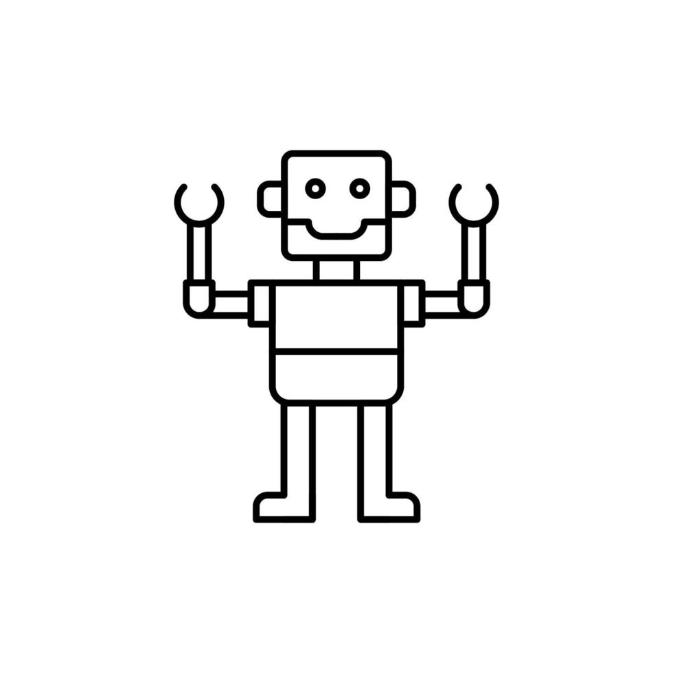 Robot, toy vector icon