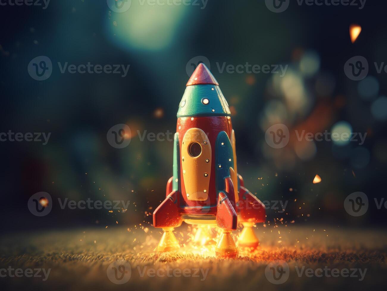 image of toy rocket launch cute product image photo
