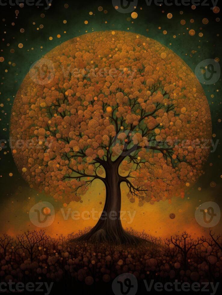 image of Tree illustration art work photo